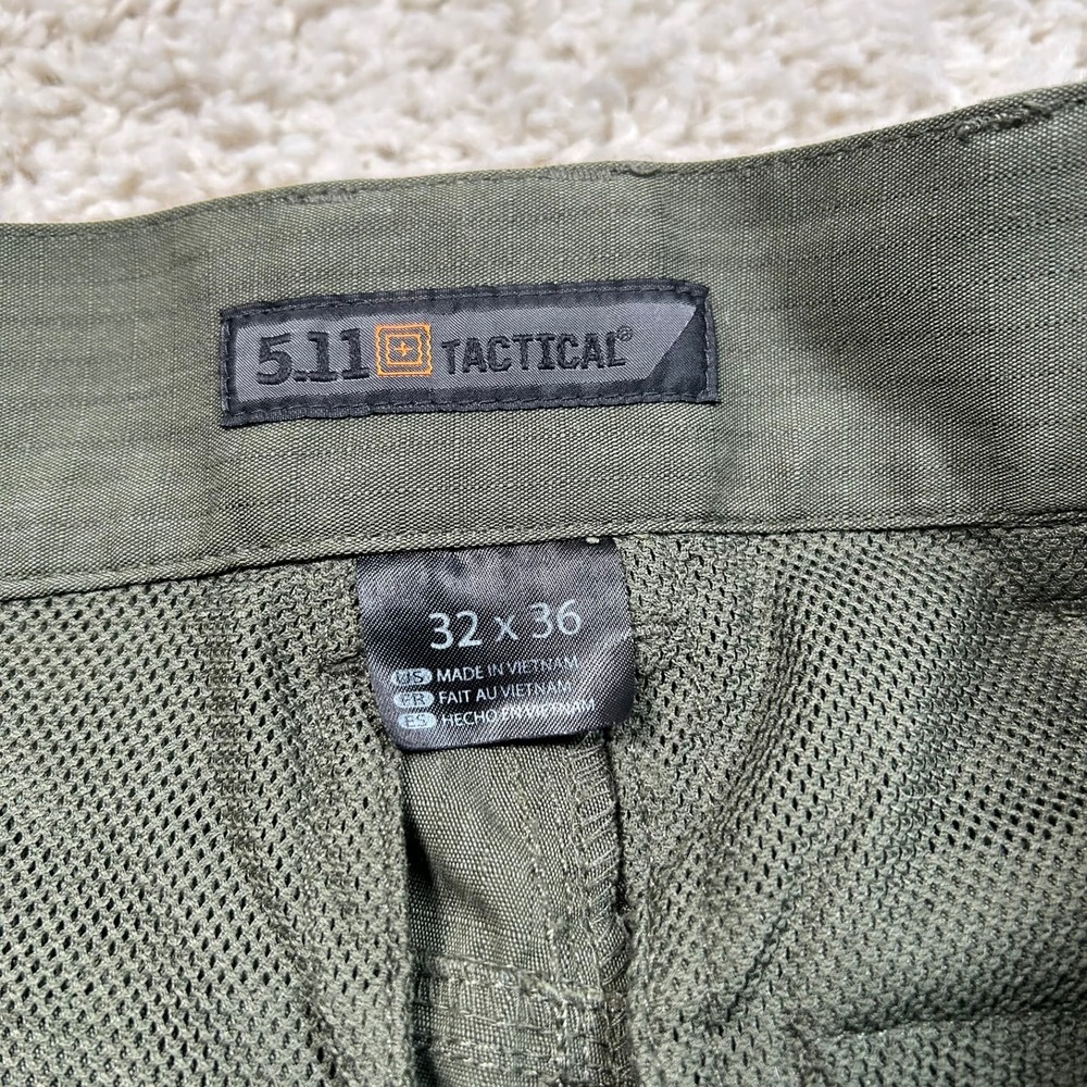 5.11 Tactical Stryke TDU Cargo Pants 32x36 Green Ripstop Articulated Knee 74433 - Picture 8 of 12